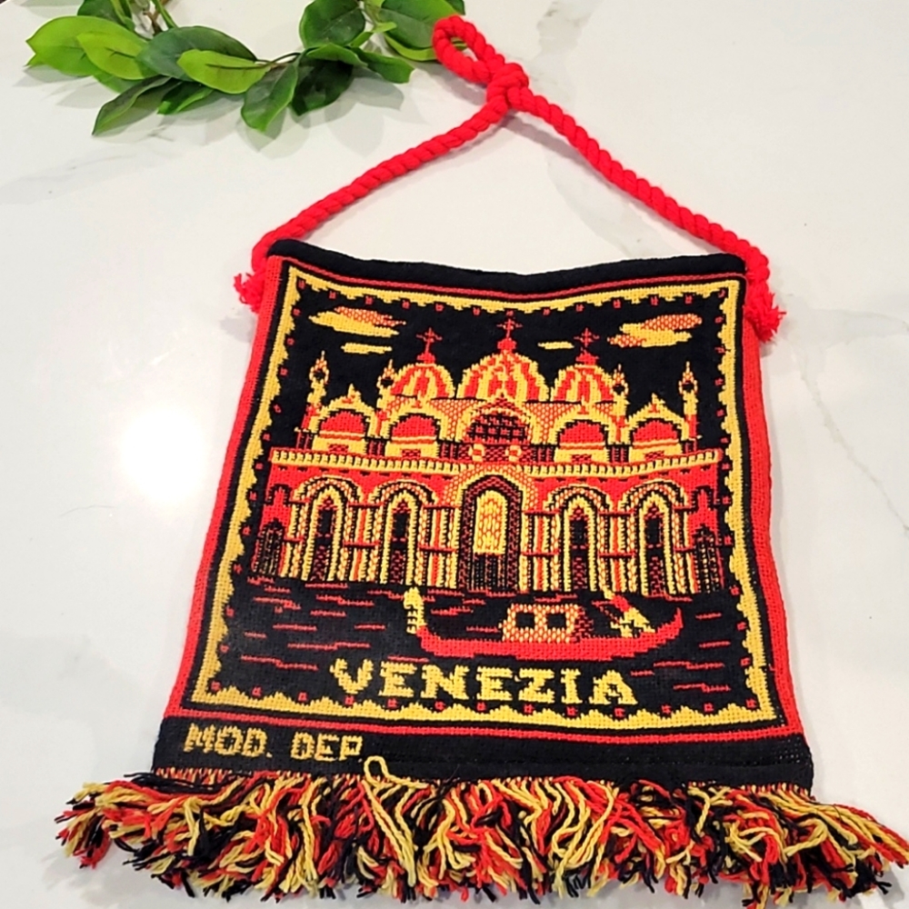 Vintage Venezia Italian Knit Handbag Venice